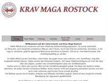 Tablet Screenshot of kravmaga-rostock.de